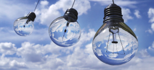 green energy at home icon light bulbs
