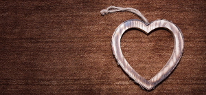 kidney transplant icon heart on wood photo