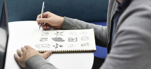 build your personal brand icon logo sketches