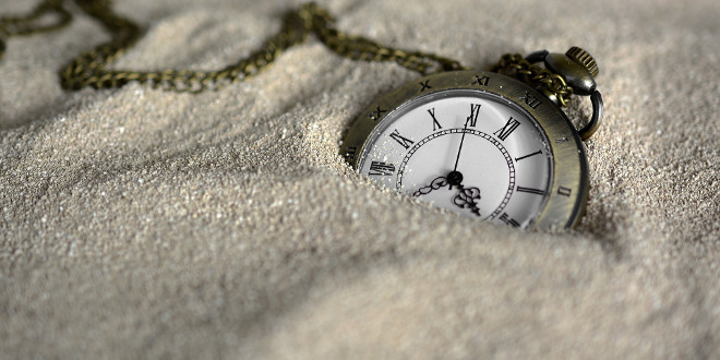 protect your assets icon pocket watch in sand
